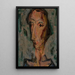 Tête de femme - Alfred Henry Maurer — indrammet kunstværk på væggen