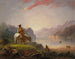 Solnedgang over Wind River - Alfred Jacob Miller — visning af kunstværket