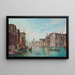 Le Grand Canal Venise - Alfred Pollentine — indrammet kunstværk på væggen