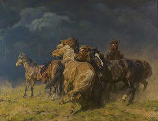 Alfred Roloff - Pferde im Sturmwind.webp