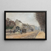 Boulevard Héloïse - Alfred Sisley — indrammet kunstværk på væggen