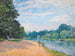 La Tamise med Hampton Kirke - Alfred Sisley — visning af kunstværket
