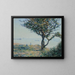 La rade de Cardiff - Alfred Sisley — indrammet kunstværk på væggen