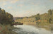 Landskab af Bougival - Alfred Sisley — visning af kunstværket