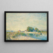 "Le Barrage du canal du Loing", Saint-Mammès - Alfred Sisley — indrammet kunstværk på væggen