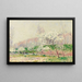 æbletræer i blomst - Alfred Sisley — indrammet kunstværk på væggen