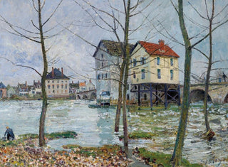 Alfred Sisley - Les moulins de MoretHiver.webp