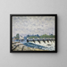 Weir de Molesey à Hampton Court - Alfred Sisley — indrammet kunstværk på væggen