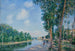 Saint-Mammès Solskin i juni - Alfred Sisley — visning af kunstværket