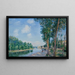 Saint-Mammès Solskin i juni - Alfred Sisley — indrammet kunstværk på væggen