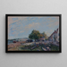 Saint-Mammès, morgen - Alfred Sisley — indrammet kunstværk på væggen