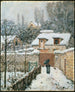 Snow at Louveciennes - Alfred Sisley — visning af kunstværket