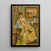 Coquetterie - Alfred Stevens — indrammet kunstværk på væggen