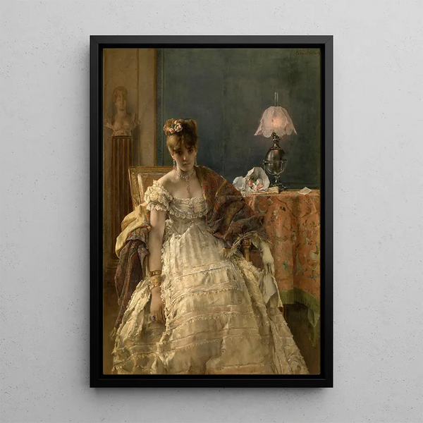 hængighed - Alfred Stevens — indrammet kunstværk på væggen