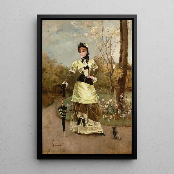 Reproduktion af maleriet La Parisienne - Alfred Stevens