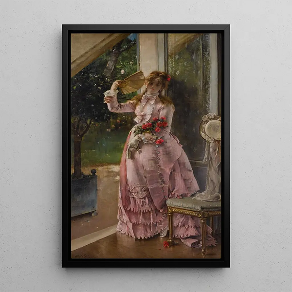 Sommeren - Alfred Stevens — indrammet kunstværk på væggen
