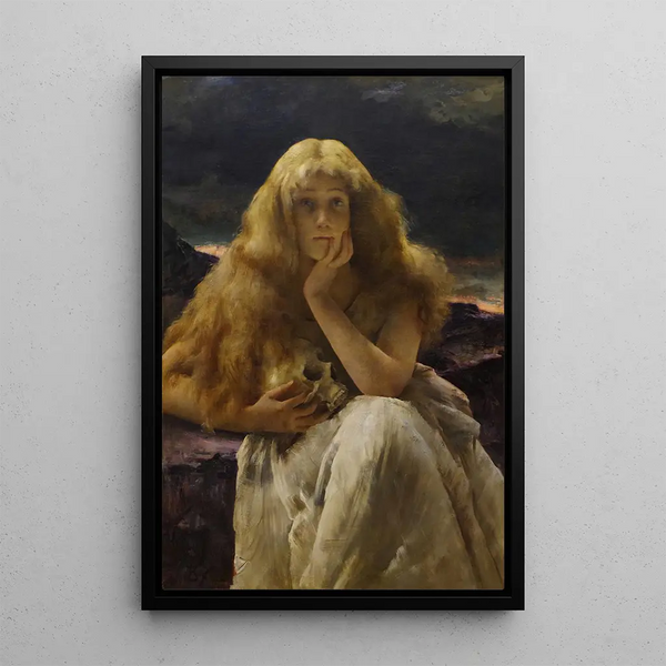 Marie Madeleine - Alfred Stevens — indrammet kunstværk på væggen