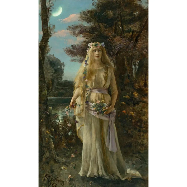 Reproduktion af maleriet Ophélie - Alfred Stevens