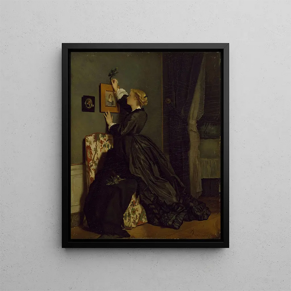 Palmesøndag - Alfred Stevens — indrammet kunstværk på væggen