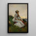 Reproduktion af maleriet Pensif - Alfred Stevens