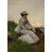Reproduktion af maleriet Pensif - Alfred Stevens