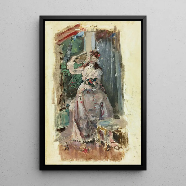 Reproduktion af maleriet Le coin du balcon - Alfred Stevens