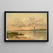 Solnedgang Shinnecock Bay - Alfred Thompson Bricher — indrammet kunstværk på væggen