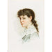 Reproduktion af maleriet Tête de femme n°2 brune - Alfred Turner
