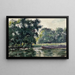 Richmond, un paysage fluvial - Alfred William Finch — indrammet kunstværk på væggen