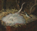 Naturtro med pighvar og sild - Alfred William Finch — visning af kunstværket
