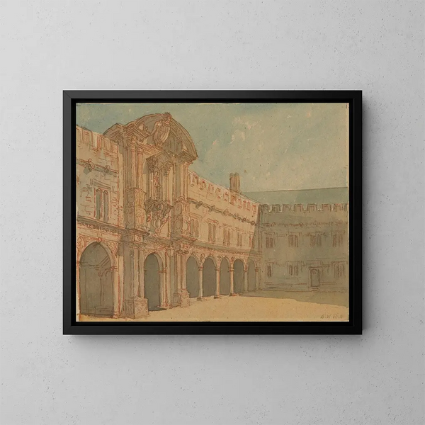 Collège Saint-Jean, Oxford - Alfred William Rich — indrammet kunstværk på væggen