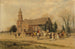 den gamle kirke i Bruton i Williamsburg, Virginia, i Lord Dunmores tid - Alfred Wordsworth Thompson — visning af kunstværket