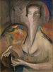 Selvportræt - Alice Bailly — visning af kunstværket