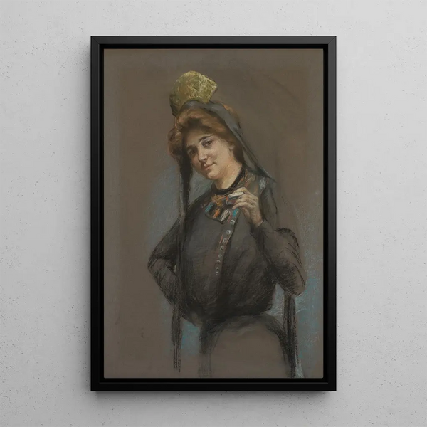 Reproduktion af maleriet Cigarette - Alice Pike Barney