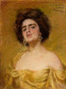 Laura i gult - Alice Pike Barney — visning af kunstværket