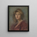 Madame R. - Alice Pike Barney — indrammet kunstværk på væggen