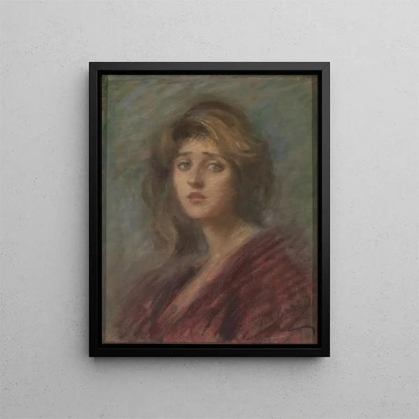 Madame R. - Alice Pike Barney — indrammet kunstværk på væggen
