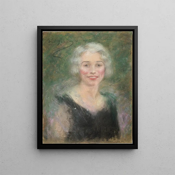Mme Leslie Carter - Alice Pike Barney — indrammet kunstværk på væggen