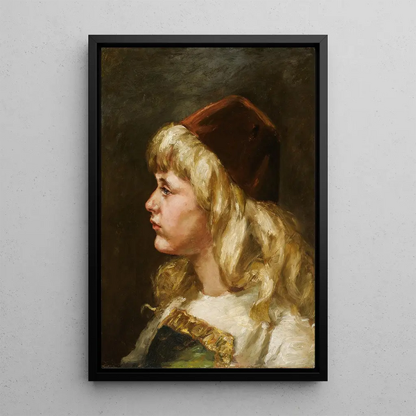 Reproduktion af maleriet Natalie i syv år - Alice Pike Barney