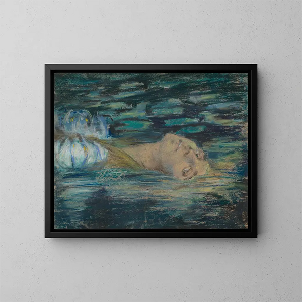 Ophelia - Alice Pike Barney — indrammet kunstværk på væggen