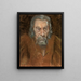 R. D. Shepherd i rollen som Shylock - Alice Pike Barney | Reproduction — indrammet kunstværk på væggen