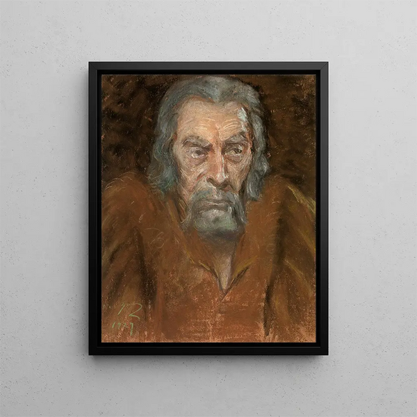 R. D. Shepherd i rollen som Shylock - Alice Pike Barney | Reproduction — indrammet kunstværk på væggen