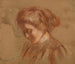 Studie i rød blyant - Alice Pike Barney — visning af kunstværket