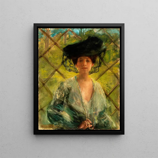 The Chatelaine - Alice Pike Barney — indrammet kunstværk på væggen