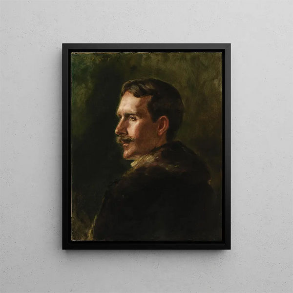 Le manteau de fourrure - Alice Pike Barney — indrammet kunstværk på væggen