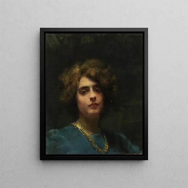 Le collier - Alice Pike Barney — indrammet kunstværk på væggen