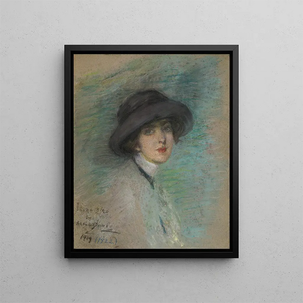 Le voyageur - Alice Pike Barney — indrammet kunstværk på væggen