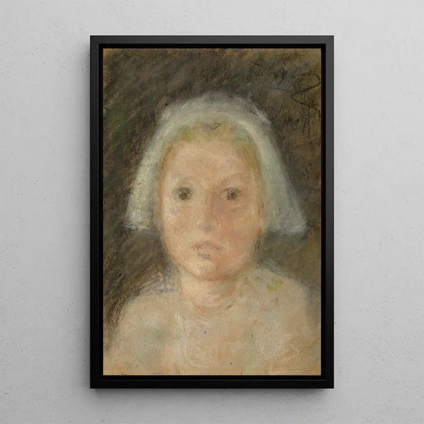 Reproduktion af maleriet Lille hvid hue maleri - Alice Pike Barney