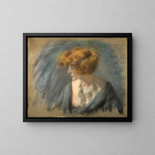 Cheveux de Titien - Alice Pike Barney — indrammet kunstværk på væggen
