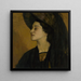 Alla Nazimova - Edward Emerson Simmons — indrammet kunstværk på væggen